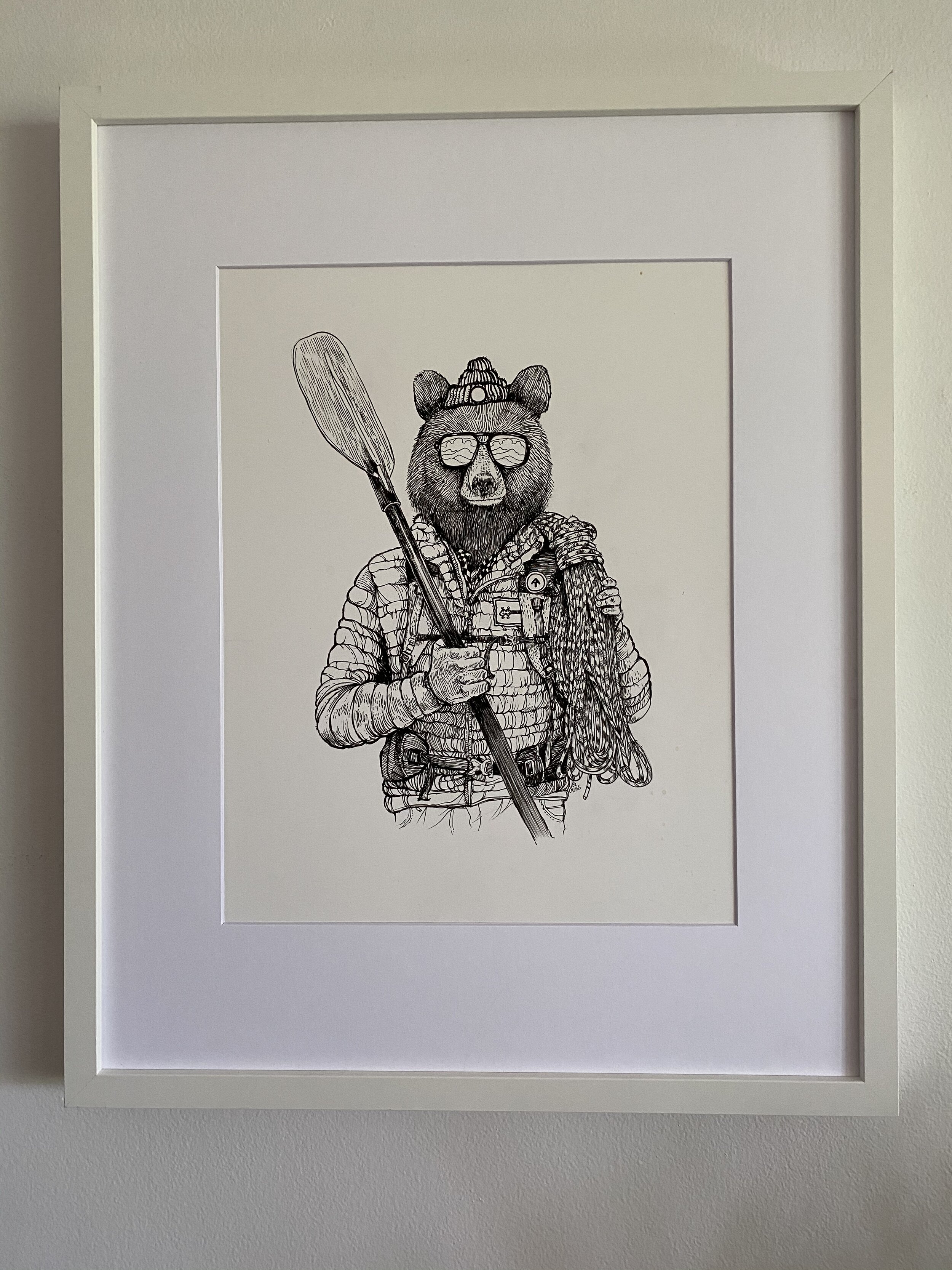 絵画。原画【Bear bought bread】 絵画。原画【Bear bought bread】 絵画。原画【Bear bought bread
